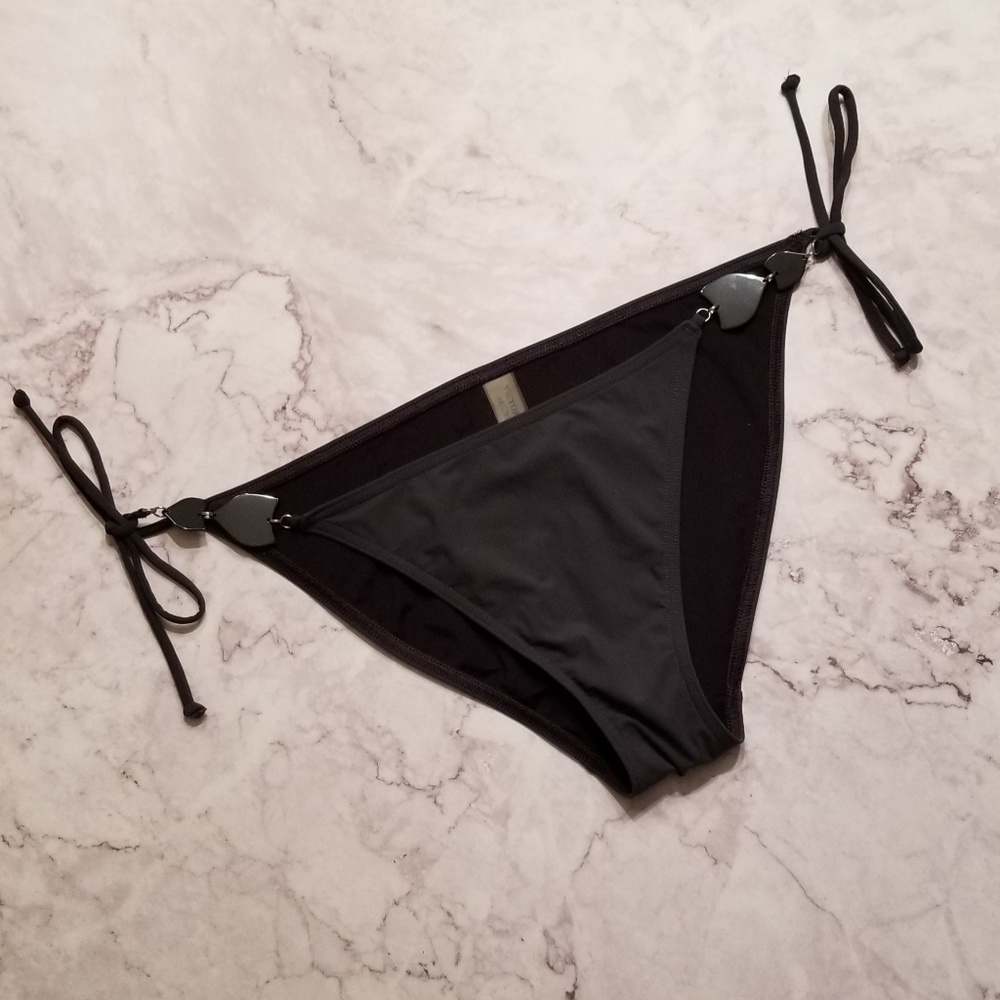 [Victoria’s Secret] Charcoal String Bikini Bottoms